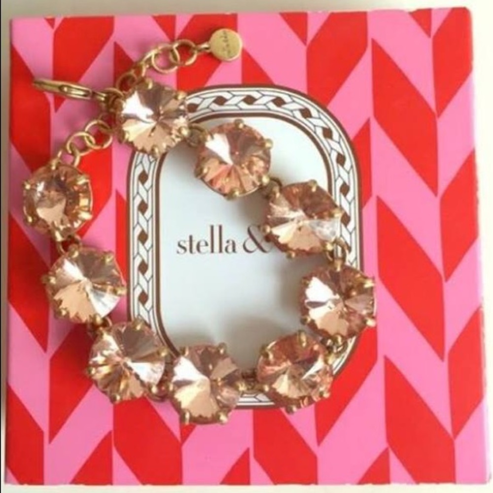 Stella & Dot Amelie bracelet peach